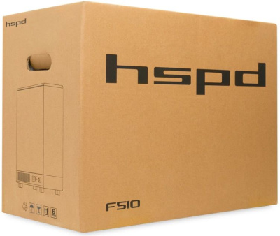 ������ �� ��� ����� ������� HSPD F510, Panoramic Mid Tower, Black, F510-TGBK-ARGB