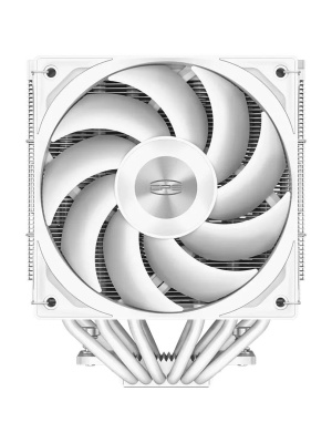 ����� PCCooler RZ620 WH (260W, 4-pin PWM, 158mm, Al/Cu, 6x6mm, 2x120mm, 86.73CFM, 32dBA, 1800RPM, S: 1851/1700/1200/115X, AM5/AM4, white
