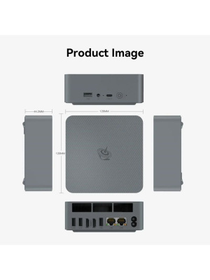����-�� Beelink EQR7, AMD Ryzen 7 7735U/16 �� LPDDR5/500 �� SSD/AMD Radeon Graphics/��� ��, ����� (BL/EQR7-LP4/7735U/16G/500G/2.5G*2/Milky)