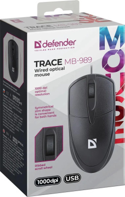 Defender ��������� ���������� ���� Trace MB-989 ����,3D,1,2�,1000dpi