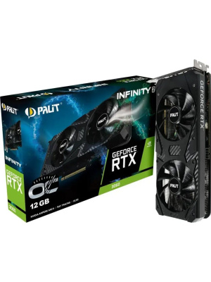���������� PALIT NE63060U19K9-PG190L RTX3060 INFINITY 2 OC 12GB GDDR6 192bit 3-DP HDMI