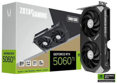 ���������� Zotac NVIDIA GeForce RTX 5060 Ti Twin Edge 8GB, GDDR7, Ret ZT-B50610E-10M