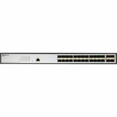 ����������/ Managed L3 Switch 24x1000Base-T PoE, 4x10GBase-X SFP+, PoE Budget 370W, RJ45 Console, 19" w/brackets