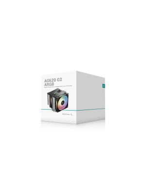 ����� DEEPCOOL AG620 G2 ARGB LGA1954/1851/1700/AM5/AM4 (TDP 270W, PWM, DUAL ARGB Fan 120mm, 6 ����. ������, ������) RET