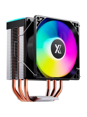 ����� XASTRA AE903 FRGB LGA1851/1700/1200/115X/AM5/AM4 (TDP 130W, 3 ����.������ , PWM FAN FRGB 92mm, Top cover with FRGB LED ) RET