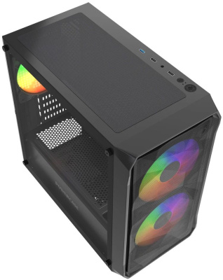 ������ Powercase Mistral Micro A3B ARGB V2 Black