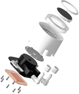 ������� ����������� ���������� ID-COOLING FX360 LCD WHITE , �����, retail