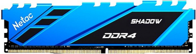����������� ������ 16Gb Netac Shadow Blue (NTSDD4P26SP-16B) DDR4, 2666MHz, DIMM, PC21300, C19