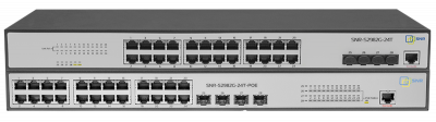 ����������� ���������� POE ���������� SNR SNR-S2982G-24T-POE-E ������ 2, 24 ����� 10/100/1000Base-T � ���������� PoE, 4 ����� 100/1000BASE-X (SFP), ������ POE 370W