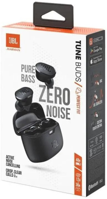 �������� JBL Tune Buds, Bluetooth, ���������������, ������ JBLTBUDSBLK