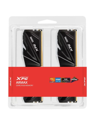 ����������� ������ ADATA ARMAX RGB DDR5 DIMM 32GB 6400MHz 2*16GB 32-39-39 1.4V BLACK DUAL COLOR BOX