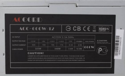 ���� ������� ATX 600 �� Accord ACC-600-12