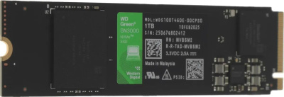 ���������� SSD WD PCIe 4.0 x4 1TB WDS100T4G0E SN3000 Green M.2 2280
