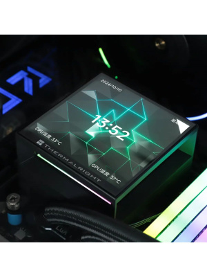 ������� �������� ���������� Thermalright Hyper Vision 360 ARGB Soc-AM5/AM4/1151/1200/2066/2011/1700 ������ 4-pin 29.6dB Al LCD Ret (H-VISION-360-BL-ARGB)