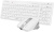 Комплект (клавиатура+мышь) A4Tech Fstyler FB2800C Air2 White, USB, беспроводной, с гравировкой, белый Комплект (клавиатура+мышь) A4Tech Fstyler FB2800C Air2 White, USB, беспроводной, с гравировкой, белый