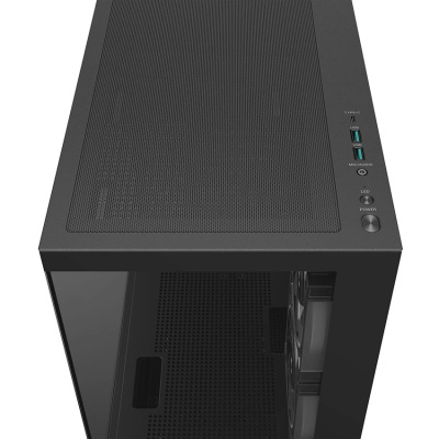 ������ Deepcool CG380 3F ������ ��� �� mATX 2xUSB3.0 audio bott PSU