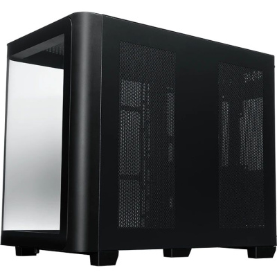������ XASTRA QR600  0F-UC Black ATX/Aquarium/Curve Glass /Led Strip/No fans/Type-C/ QR600-0F-UC-L