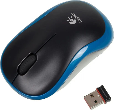 ���� ������������ Logitech M185 blue(USB, ����������, 1000dpi) (910-002632)