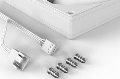 ���������� ID-COOLING AS-140-W 140x140x25�� (PWM, ��������� ����, �����, 300-1800��/���, ����������)  BOX