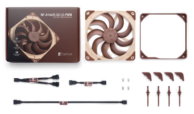 �e�������� ��� ������� Noctua NF-A14x25 G2 LS-PWM (NF-A14x25 G2 LS-PWM) - 140mm