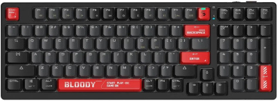 ���������� A4Tech Bloody WS98 Black ������������ (BT/Radio), ������������, ������������� BLMS Red Plus, �������� ����, ��������� ������, USB