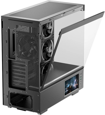 ������ Deepcool CH690 LCD, ��� ��, Midi-Tower ������ (R-CH690LCD-BKNNA0D-G)