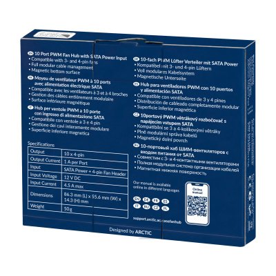 ARCTIC COOLING ��� ��� 10 ������������ ������� �� Arctic Case Fan Hub 10 PWM Fan (ACFAN00175A)