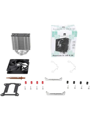 ����� Thermalright Assassin X 120 Refined SE Soc-AM5/AM4/1200/1700/1851 4-pin 25.6dB Al+Cu 630gr Ret (AX120-R-SE)