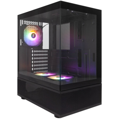 ������ 1STPLAYER MIKU Mi7-A Black / ATX / 3x120mm LED fans / Mi7-A-BK-2F1R-1F1