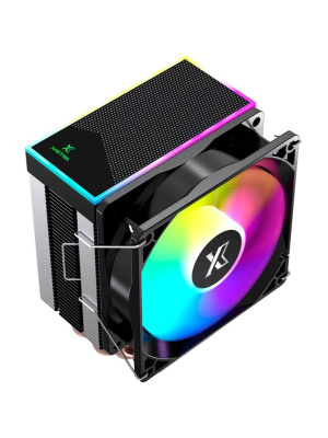 ����� XASTRA AE904 FRGB LGA1851/1700/1200/115X/AM5/AM4 (TDP 160W, 4 ����.������ , PWM FAN FRGB 92mm , top cover with FRGB LED ) RET