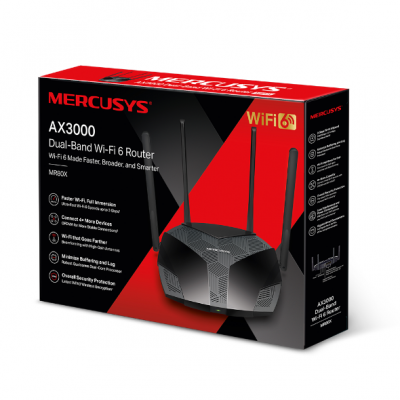 ��������������� Wi-Fi 6 ������ MERCUSYS MR80X AX3000 