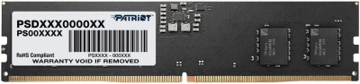 Memory Module PATRIOT Signature Line DDR5 ����� ����� ������ 32�� Module capacity 32�� ���������� 1 5200 ��� ��������� ������� ���� 42 1.1 � PSD532G52002