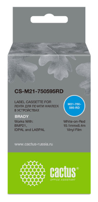 �������� ��������� Cactus CS-M21-750595RD ����� ��� Brady BMP21-PLUS, BMP21-LAB