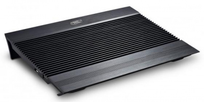 ��������� ��� �������� 17" Deepcool N8 BLACK 380x278x55mm 2xUSB 1244g 25dB ������
