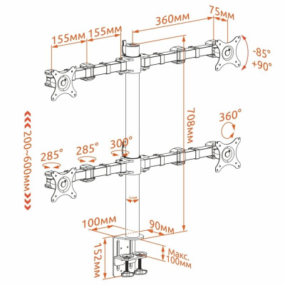 ��������� ��� 4-� ��������� Onkron D421E