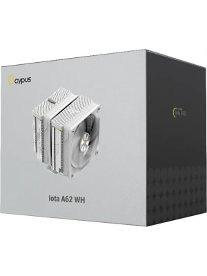 ����� Ocypus Iota A62 WH, 2x120mm FAN, Display Panel, 6 HEAT PIPES, 4-PIN PWM, 500-2000 RPM, 29DBA, FDB, LGA115X/1200/1700/18XX, AM4/AM5