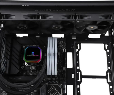 ������� �������� ���������� Thermalright Frozen Prism 360 Soc-AM5/AM4/1151/1200/2066/1700 ������ 4-pin 27dB Al Ret (F-PRISM-360-BL)