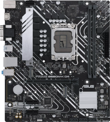 ����������� ����� ASUS PRIME B660M-K D4 Socket 1700, Intel B660, 2xDDR4, PCI-E 4.0, 4xUSB 3.2 Gen1, VGA, HDMI, mATX