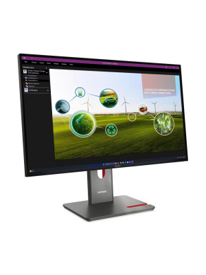 ������� Lenovo ThinkVision P27Q-40 27" 16:9 QHD (2560x1440) IPS, 120Hz, 350N, 1xHDMI  2.1 TMDS, 1xDP 1.4, 1xDP 1.4 Out, 3xUSB-A (USB 5Gbps), 1xUSB-C (USB 5Gbps, PD 15W), 1xUSB-B (USB 5Gbps), LTPS, 1Y