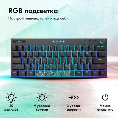 ���������� GMNG GG-KB500XW ������������ ������ USB ������������ BT/Radio Multimedia for gamer LED (1910516)
