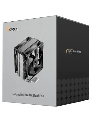 ����� Ocypus Delta A40 Elite BK Dual Fan, 2x120mm FAN, Top Panel, 4 HEAT PIPES, 4-PIN PWM, 500-2000 RPM, 29DBA, HYDRO BEARING, LGA115X/1200/1700/18XX, AM4/AM5