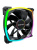 ���������� Montech RX120 PWM Reverse Black / 120mm, 4pin PWM, 3pin ARGB, 800-1600RPM, 59.0CFM, 27.0dBA, Rifle bearing / RX120B