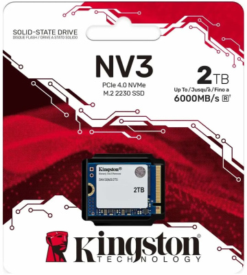 ���������� SSD Kingston PCIe 4.0 x4 2000GB SNV3SM3/2T0 NV3 M.2 2230