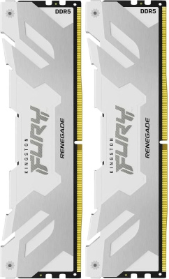 ������ �����������/ Kingston 32GB 6400MT/s DDR5 CL32 DIMM (Kit of 2) FURY Renegade White XMP (KF564C32RWK2-32)