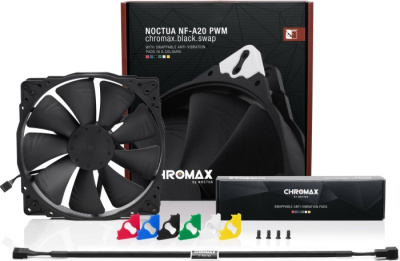���������� ��������� Noctua NF-A20 PWM chromax.black.swap (NF-A20 PWM CH.BK.S) - 200mm