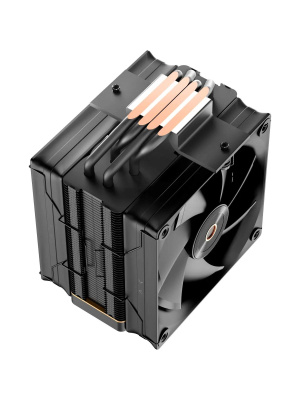 ����� Ocypus Iota A40 BK Dual Fan (220W, 4-pin PWM, LED temp., 156.7mm, Al/Cu, 4x6mm, 2x120mm, 77CFM, 29dBA, 2000RPM, S: 1851/1700/1200/115X, AM5/AM4, black)