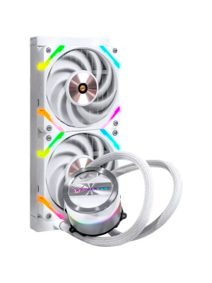 ������� �������� ���������� Valkyrie Dragonfang 240 White / 2x120mm ARGB fans, 800-2150RPM, 80CFM, 29dBA, 250W TDP / HW GL240W