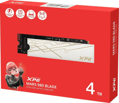 ���������� SSD A-Data PCIe 5.0 x4 4TB SMAR-980B-4TCS Mars 980 Blade M.2 2280