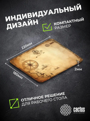 ������ ��� ���� Cactus Antique map 220x180x2�� (CS-MP-P08XS)