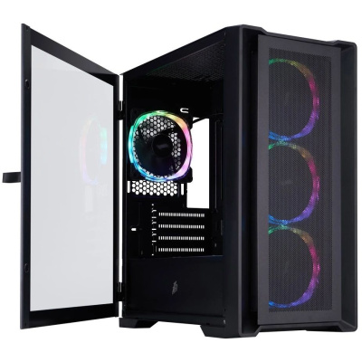 ������ 1STPLAYER TRILOBITE T4 MESH ARGB Black / mATX / 4x120mm ARGB fans / T4-BK-4FS7